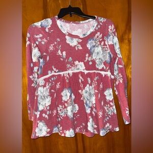 Honeyme Pink Floral Blouse